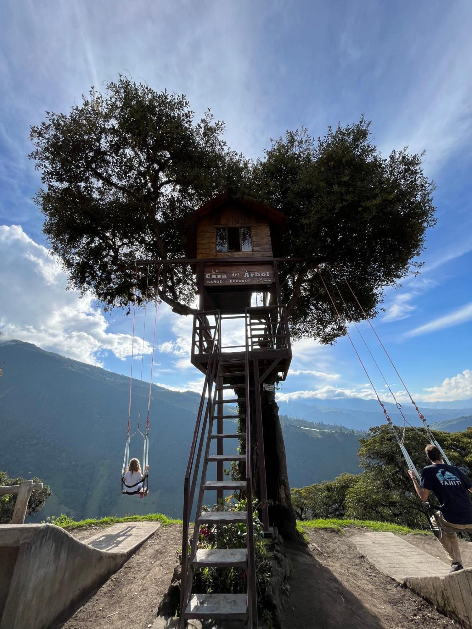 Mountain Chalet - Tungurahua Hot Springs/Aguas Termales Baños Dış mekan fotoğraf