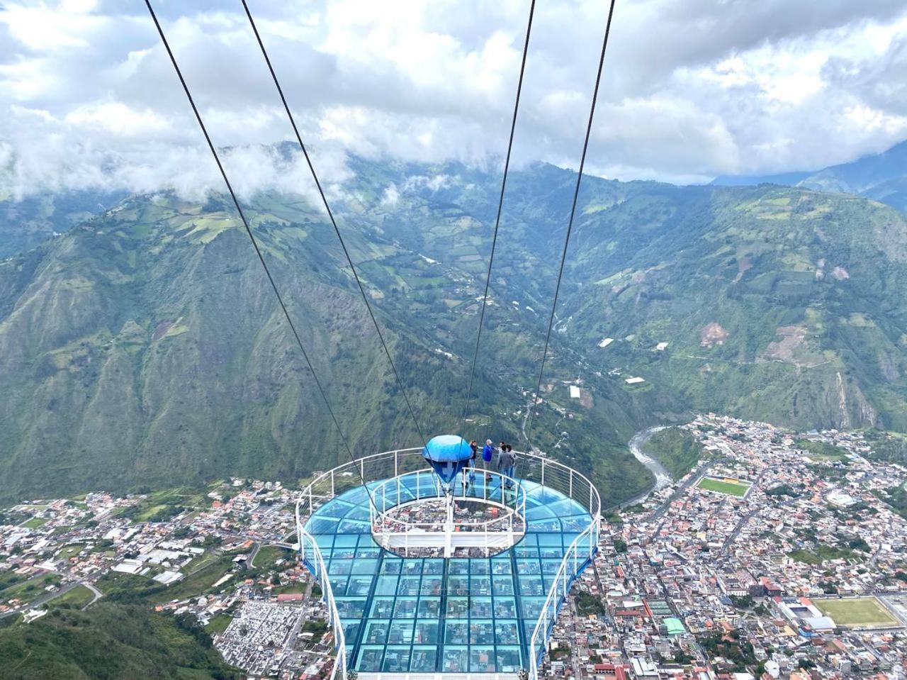 Mountain Chalet - Tungurahua Hot Springs/Aguas Termales Baños Dış mekan fotoğraf